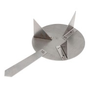 Supporto di cottura a artigli da 84 mm per polvere di sovrasmaltatura con manico x1