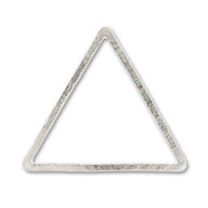 Separatore triangolo 13 mm Placcatura argento fino x15
