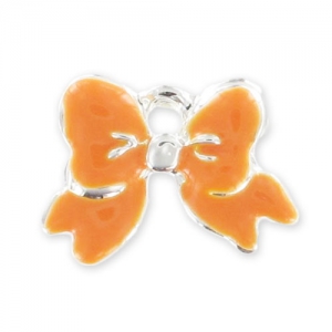 Ciondolo smaltato mm. 11 Arancio x1