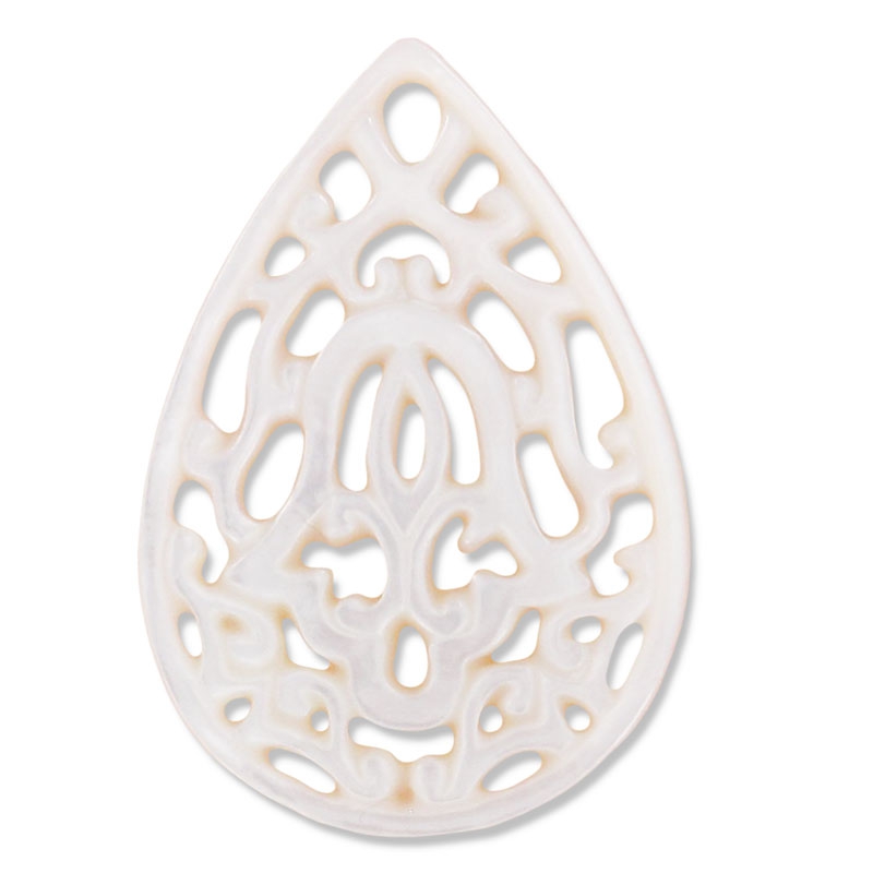 Perline di madreperla naturale, diametro 3 mm / 6 mm / 8 mm, pietra rotonda di madreperla naturale d'acqua dolce bianca - Italia