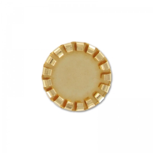 Medaglione per cabochon mm. 10 dorato con oro fino x1