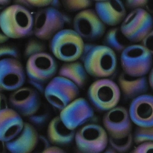 Rocaille Toho 11/0 TO11R86F - Opaque Frosted Rainbow Iris x8g