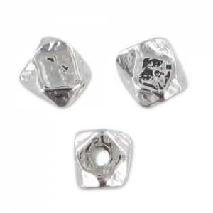 Perla sfaccettata 3 mm rodiato HQ x1