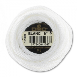 Cotone perlè DMC n°5 Bianco x45m