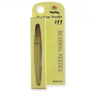 Aghi Tulip punta arrotondata per rocailles 15/0 0,41x48,5 mm (N°11) x4