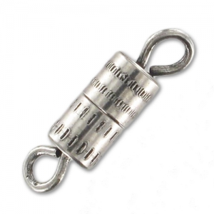 Chiusura da avvitare mm. 8.5 argentato antico