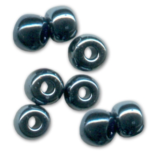 Perla Preciosa 6/0 4 mm - Jet Hematite x20g
