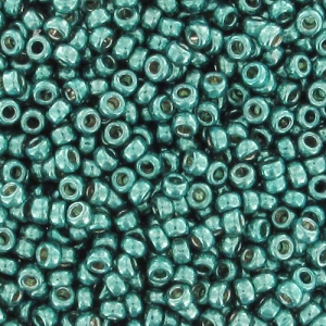 Rocaille Miyuki Duracoat 15/0 4217 - Schiuma marina scura galvanizzata x8g