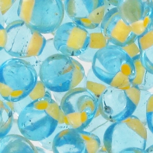 Mini-gocce Miyuki mm. 3.4 DPF18 - Apricot Lined Aqua x8g