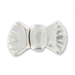 Chiusura magnetica nodo per laccetto mm. 5 argentato x1