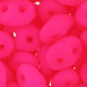 SuperDuo mm. 2.5x5 Neon Pink Mat x10g