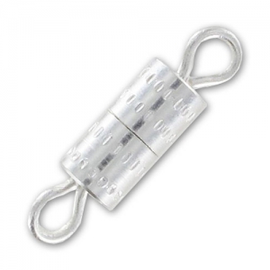 Chiusura da avvitare mm. 8.5 Placcatura argento fino