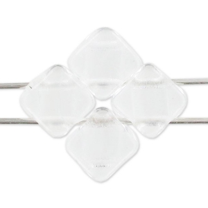 Silky Bead mm.6x6 Crystal  x50