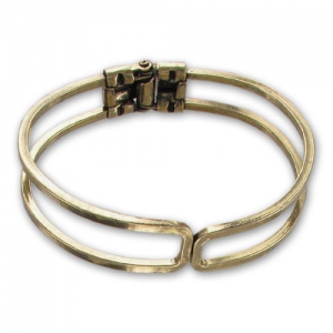 Base per bracciale da decorare mm. 65x52 gold bronze x1
