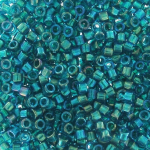 Miyuki Delica 11/0 DB1764 - Emerald Lined Aqua AB