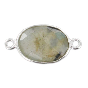 Intercalare 2 anellini 21mm Argento 925/Labradorite
