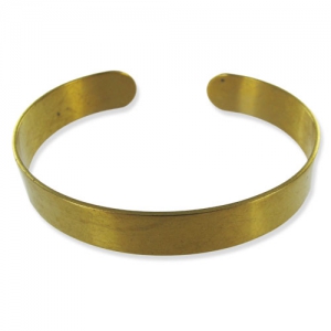 Base per bracciale ottone grezzo mm. 10x150 x1