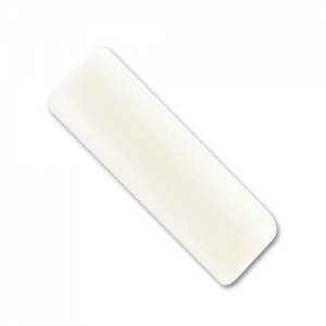 Perla cilindrica decorata 25x9 mm bianche x5