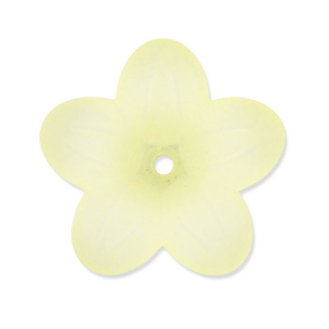 Fiori 20 mm Giallo chiaro Frosted