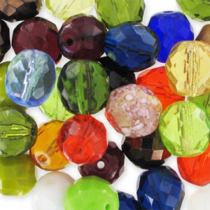 Sfaccettature assortite 10 mm - Multicolore x50g