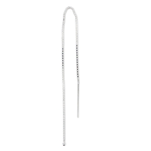 Orecchini catene boules in Argento 925 mm. 110 x2