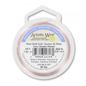 Artistic Wire 0,81 mm anti-ossidazione filo di rame flessibile - Dorato x7,6m