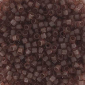 Miyuki Delica 11/0 DB0772 - Dyed Semi Mat Transparent Cinnamon