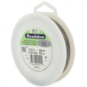 Cavetto acciaio 7 fili mm. 0.25 x m. 91