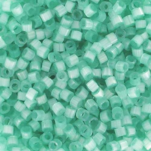 Miyuki Delica 11/0 DB1812 - Dyed Light Aqua Green Silk Satin
