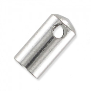 Terminali per cordoncini da mm. 4 Acciaio inoss. x4