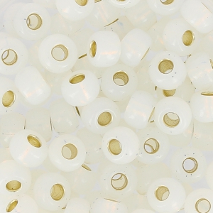 Rocaille Miyuki 6/0 551 - Gilt Lined Opal