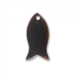 Zecchino pesce in corno mm. 22 Bruno x1