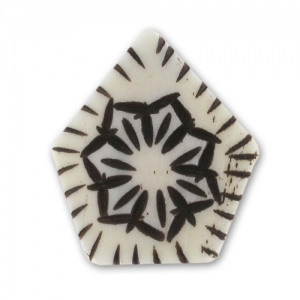 Pendente in osso mm. 28 Naturale x1