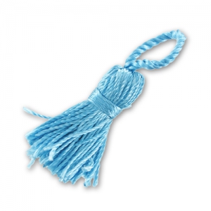 Nappina tessile mm. 30 turchese x1