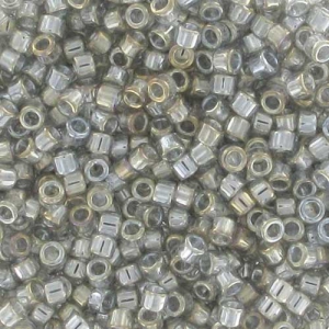 Miyuki Delica 11/0 DB0114 - Transparent Silver Gray Gold Luster