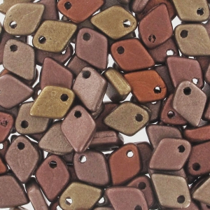 Dragon Scale Bead 1.5x5 mm Bronze Mix x5g