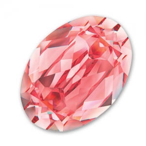 Cabochon PureCrystal 4120 ovale mm. 14x10 Rose Peach