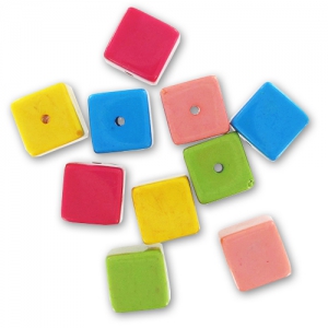 Set di Cubi mm. 12 Multicolori x10
