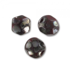 Faccette 4 mm rosso opaco Picasso x50