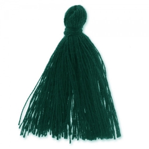 Pompon in lana 27-30 mm verde abete x1