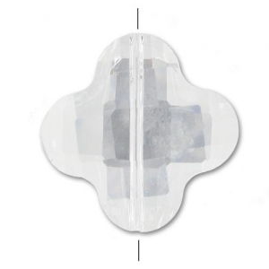 Trifoglio sfaccettato 20 mm Crystal x1