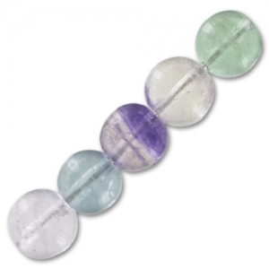 Perline Tonde 6 mm Fluorite x15