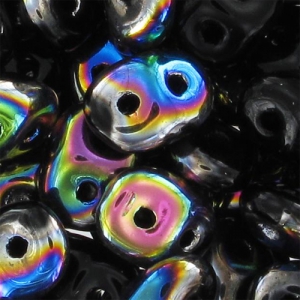 SuperDuo mm. 2.5x5 Jet Vitrail x10g