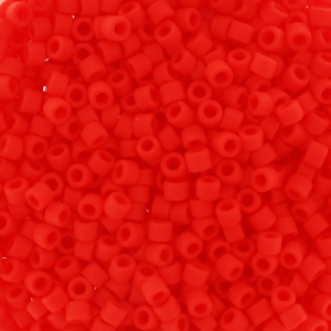 Miyuki Delica 11/0 DB0757 - Mat Opaque Vermillion Red
