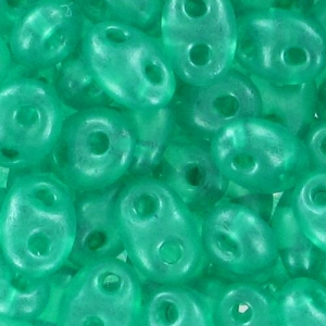 Twin beads mm. 2.5x5 Green Pearl x20g