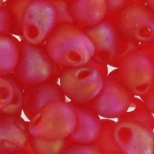 Mini-Gocce Miyuki mm. 3.4 DP140FR - Mat Tr Red Orange AB x8g