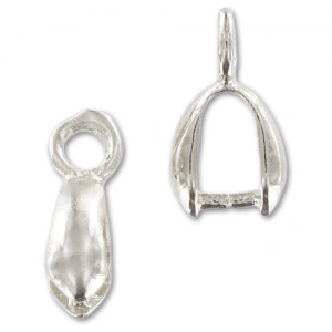 Ganci per pendenti mm. 11 argentato x4