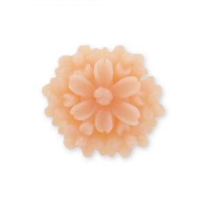 Cabochon in resina fiore mm. 13 Rose Peach Mat x1