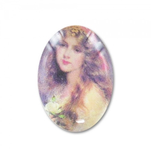 Cabochon mm. 18x13 Boemia x1