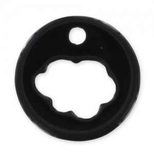 Zecchino vuoto 18 mm nuvola Nero x1